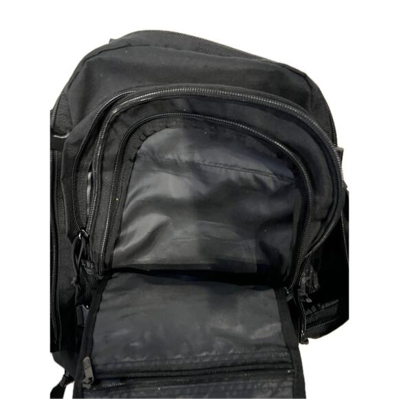 Highland Outdoor Tactical Black Canvas Backpack XL - Picture 3 of 5